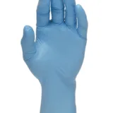 NITRILE GLOVES (5.5 MIL) – POWDERED, LIGHT BLUE